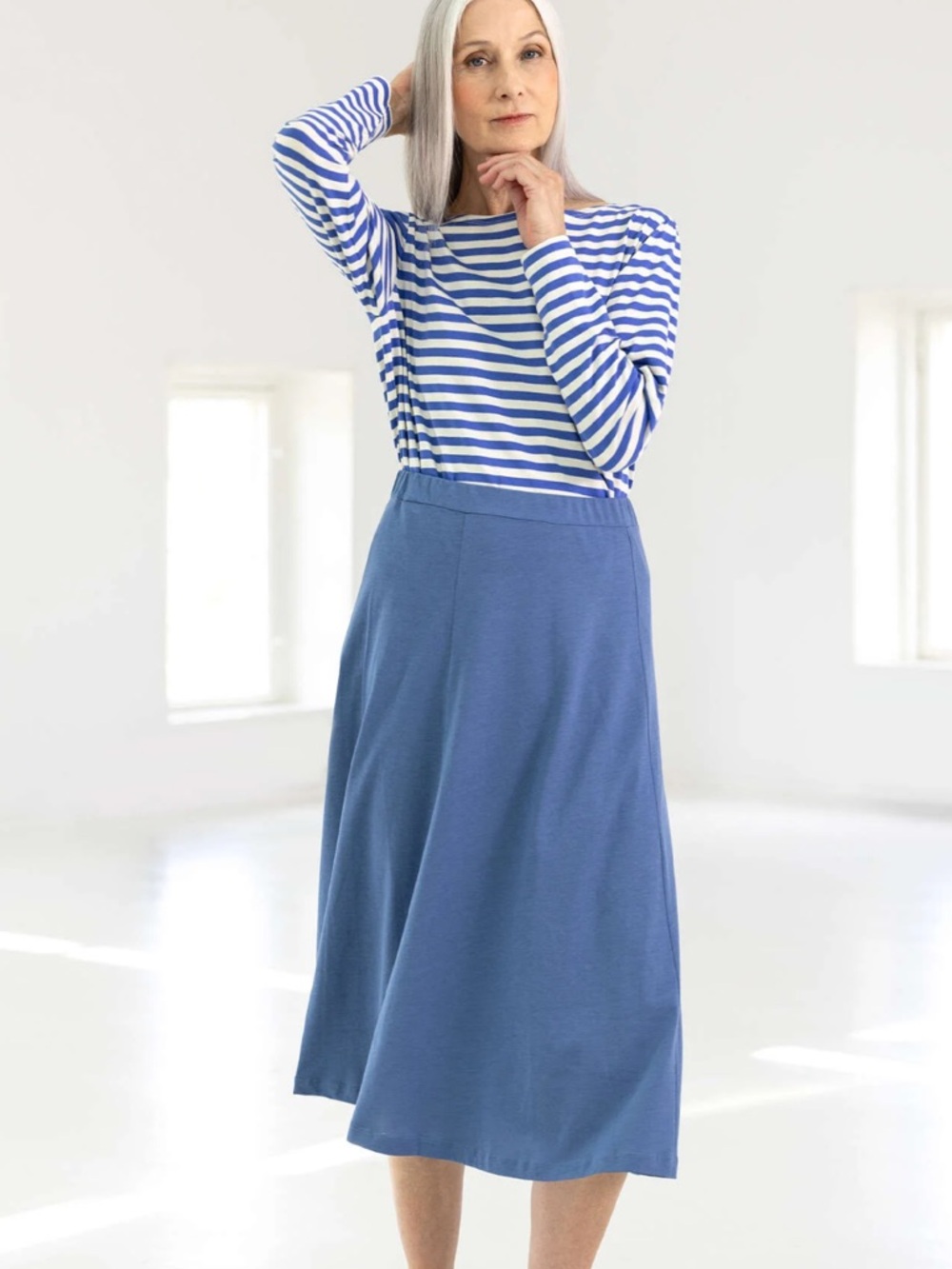 Gudrun Sjoden Organic cotton/modal jersey skirt